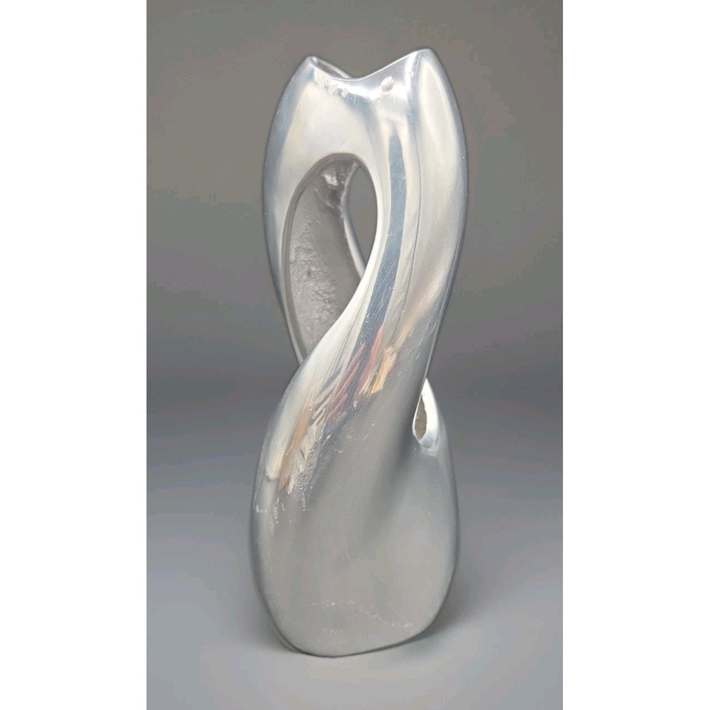 Nambé "Pebble Twist" 8" Bud Vase Metal Alloy MT0590 Steve Cozzolino 2012